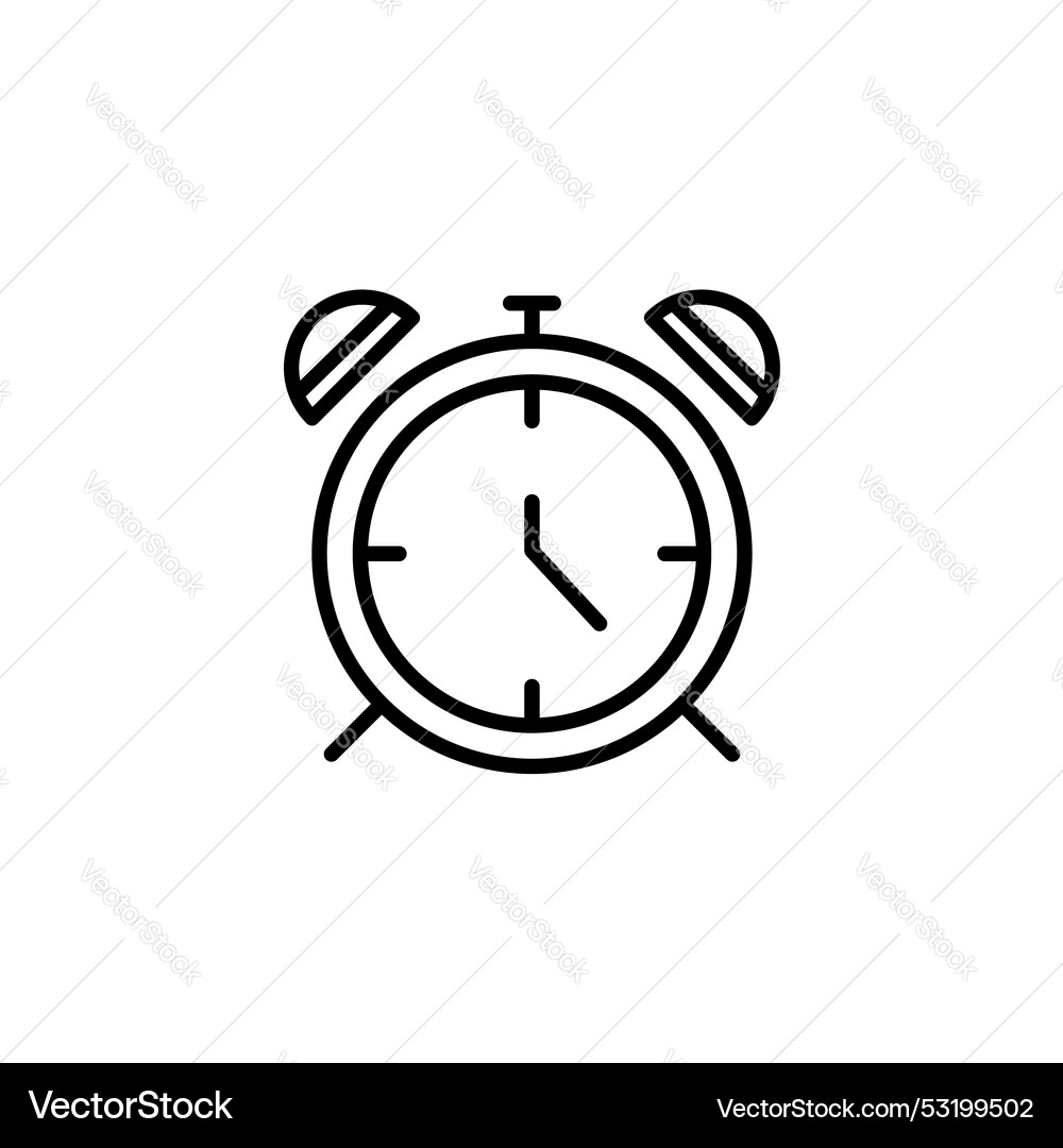 Alarm icon clock time Vector Image