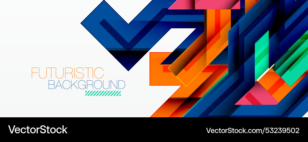 Dynamic lines geometric background Vector Image