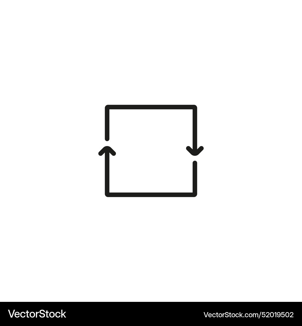 Repeat icon loop symbol simple flat design Repeat icon loop symbol simple flat design vector image