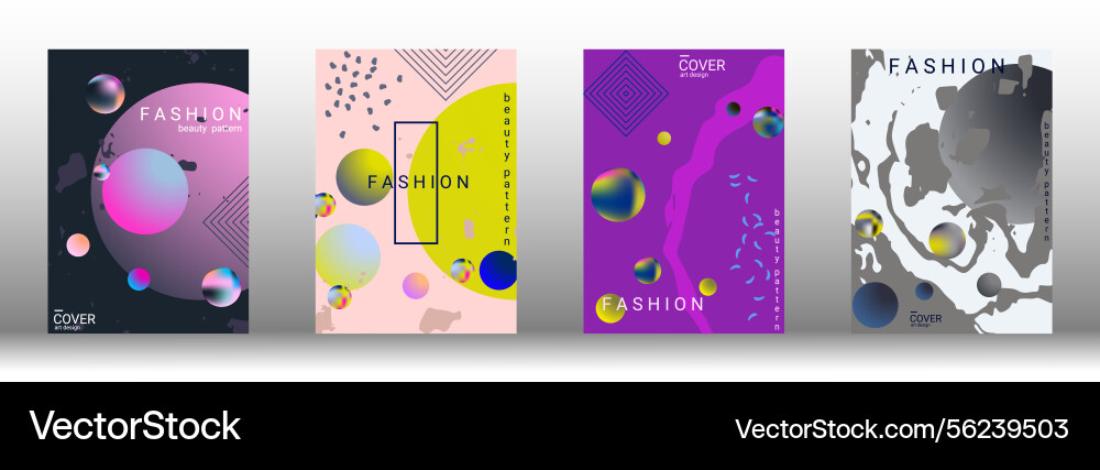 Future futuristic template with abstract forms vector image
