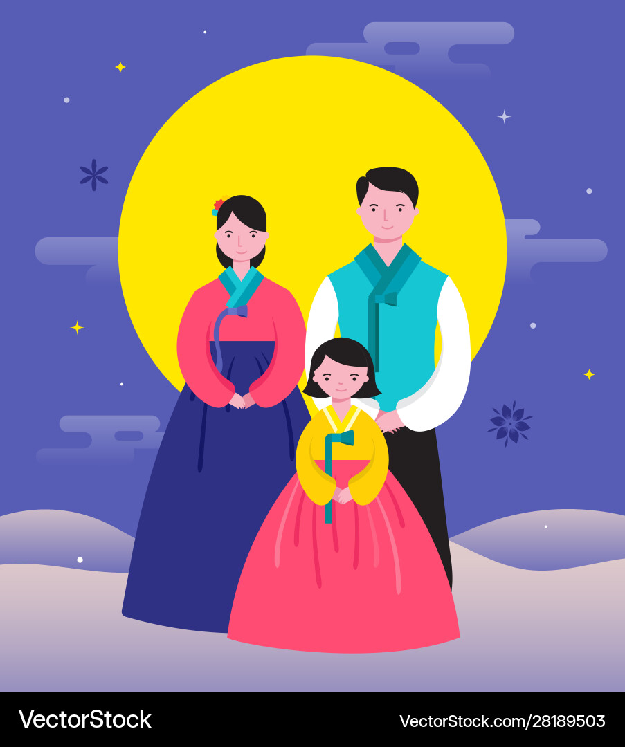 Korean traditional happy new year day rat Korean traditional happy new year day rat vector image