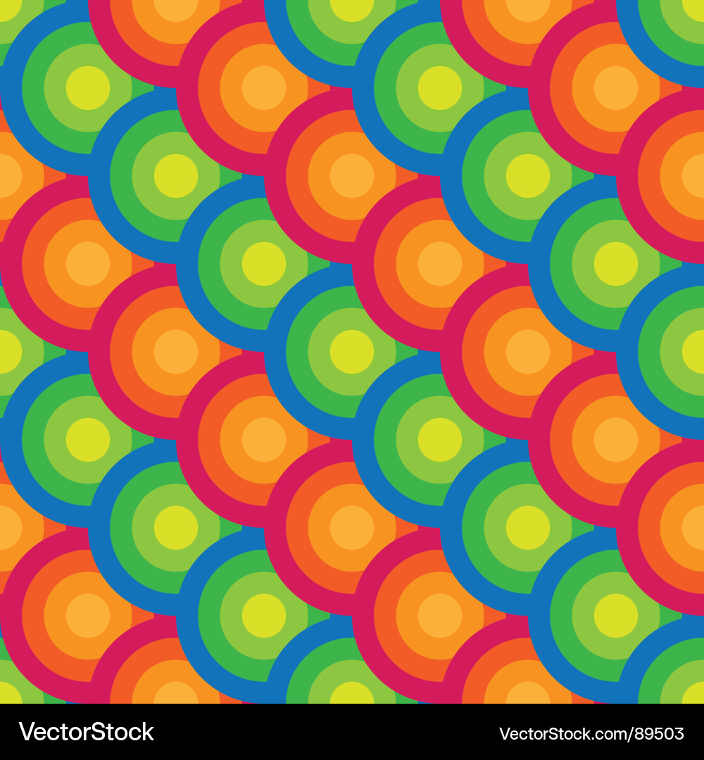 Retro Circle Pattern Background vector image