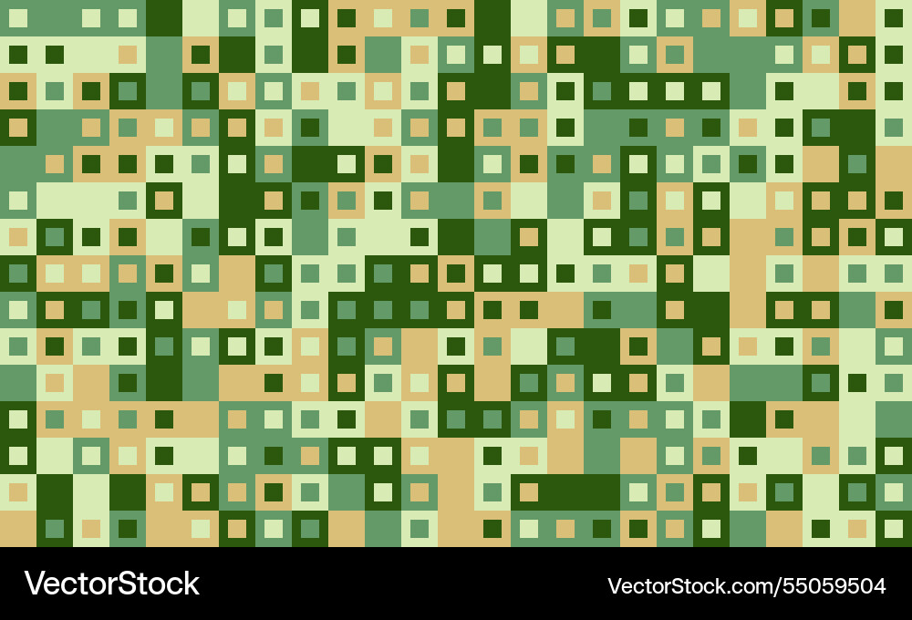Abstract cube mosaic with structured colors vector image
