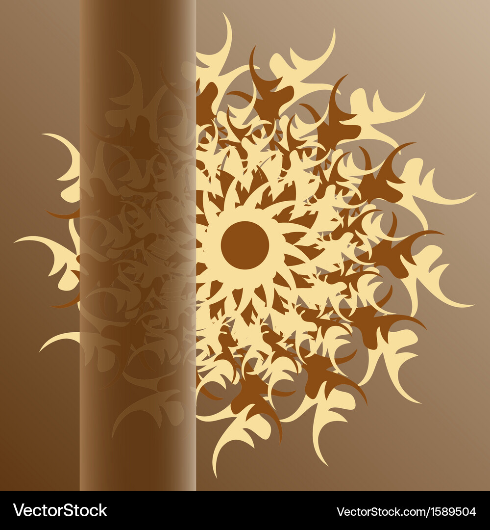 Abstract design with round pattern Vector Image
