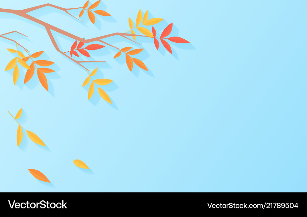 Autumn Leaf Sale Background vector image
