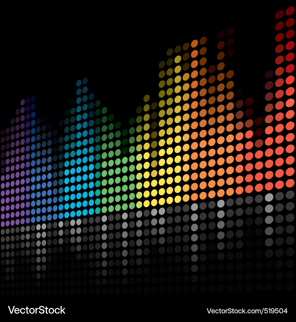 Dynamic Sound Wave Pattern Vector Image