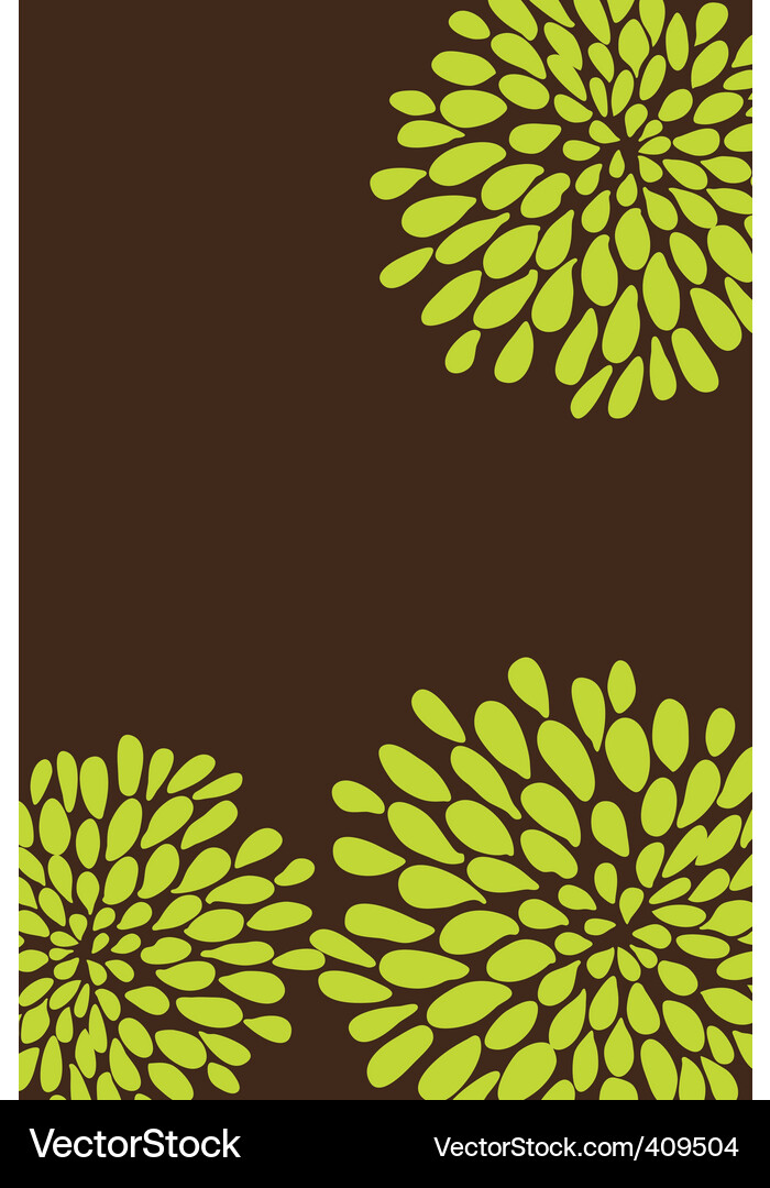 Floral Scatter Pattern Vector Image