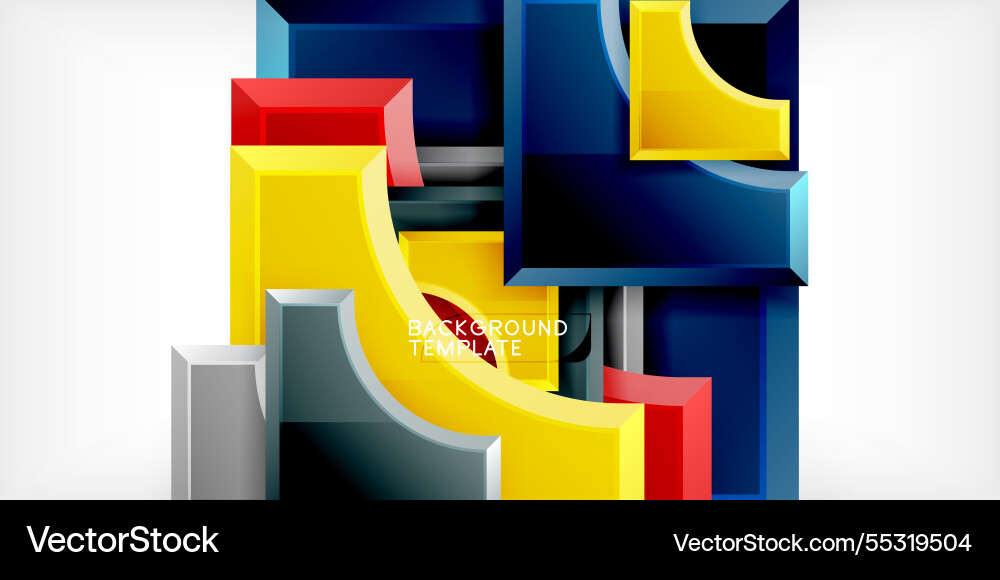 Square arrow shapes with round elements Square arrow shapes with round elements vector image