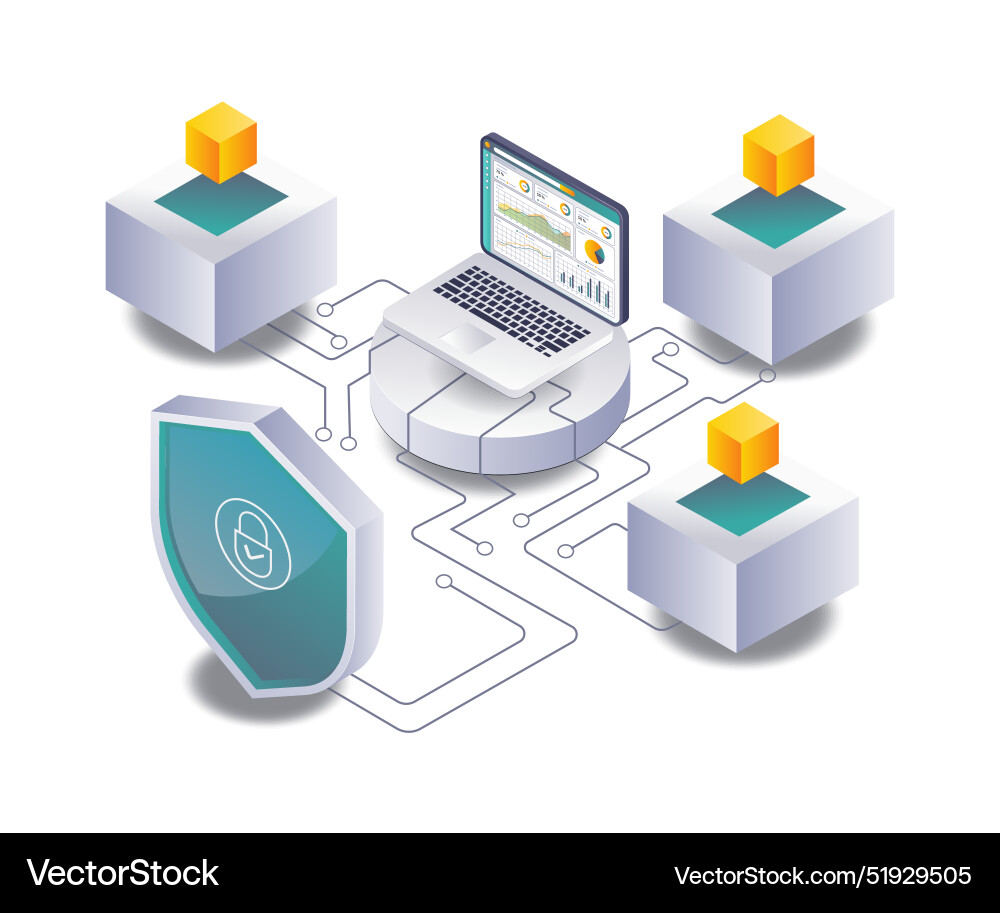 Innovations in blockchain data analysis management Innovations in blockchain data analysis management vector image