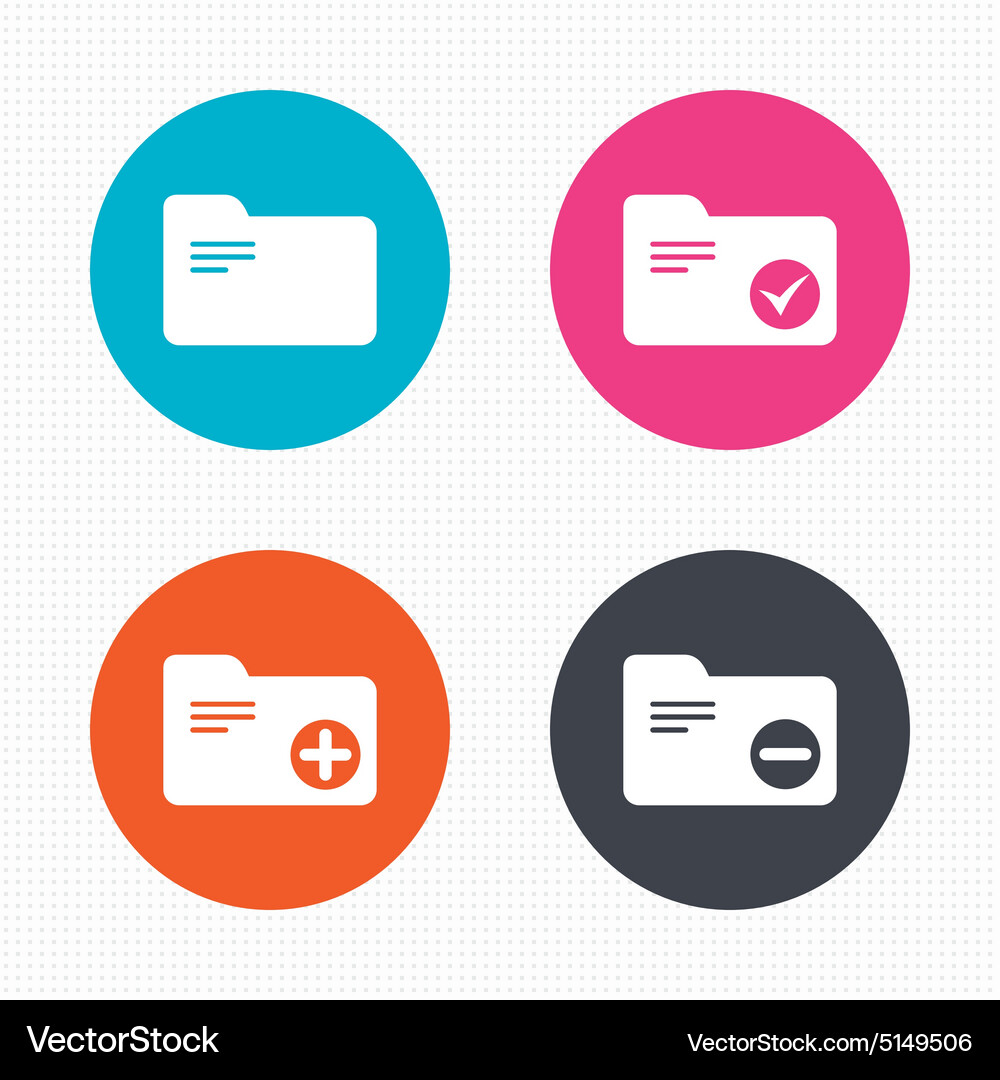Accounting binders icons add document symbol Vector Image