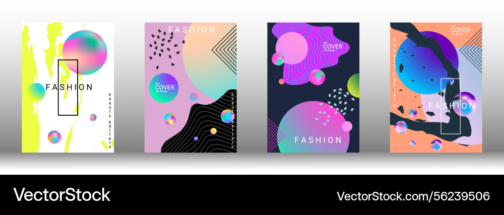 Future futuristic template with abstract forms vector image