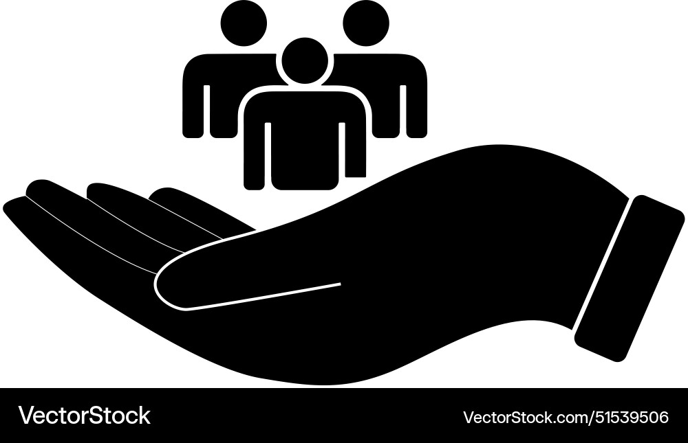 Human resource icon personnel care hr Human resource icon personnel care hr vector image