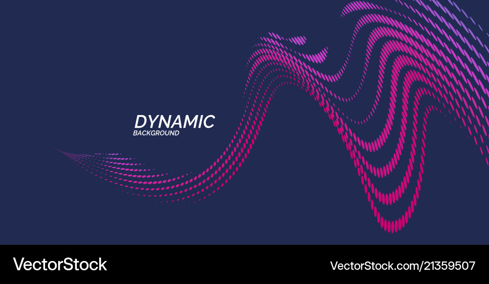 Bright abstract background with a dynamic waves vector image