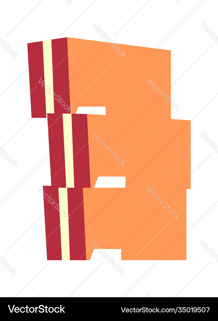 Cardboard box for storing and transporting things Cardboard box for storing and transporting things vector image