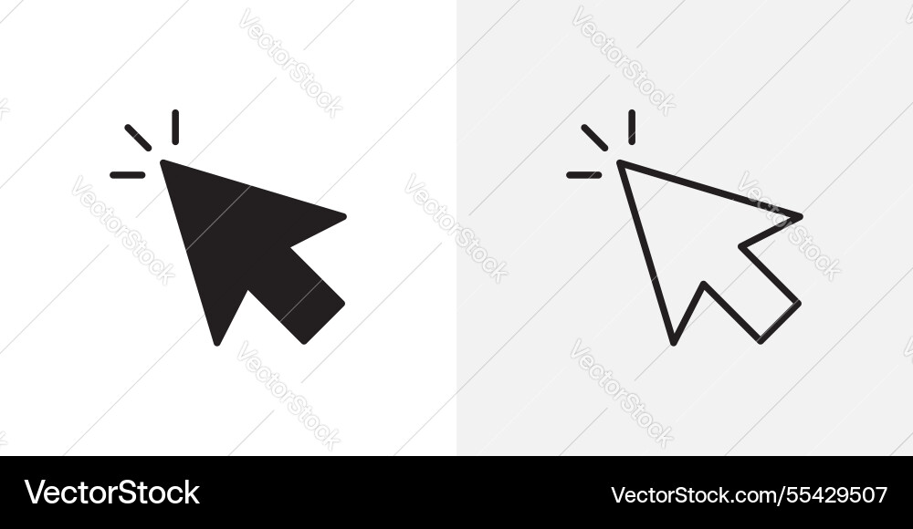 Cursor icons pack for apps and ui ux desigs Cursor icons pack for apps and ui ux desigs vector image