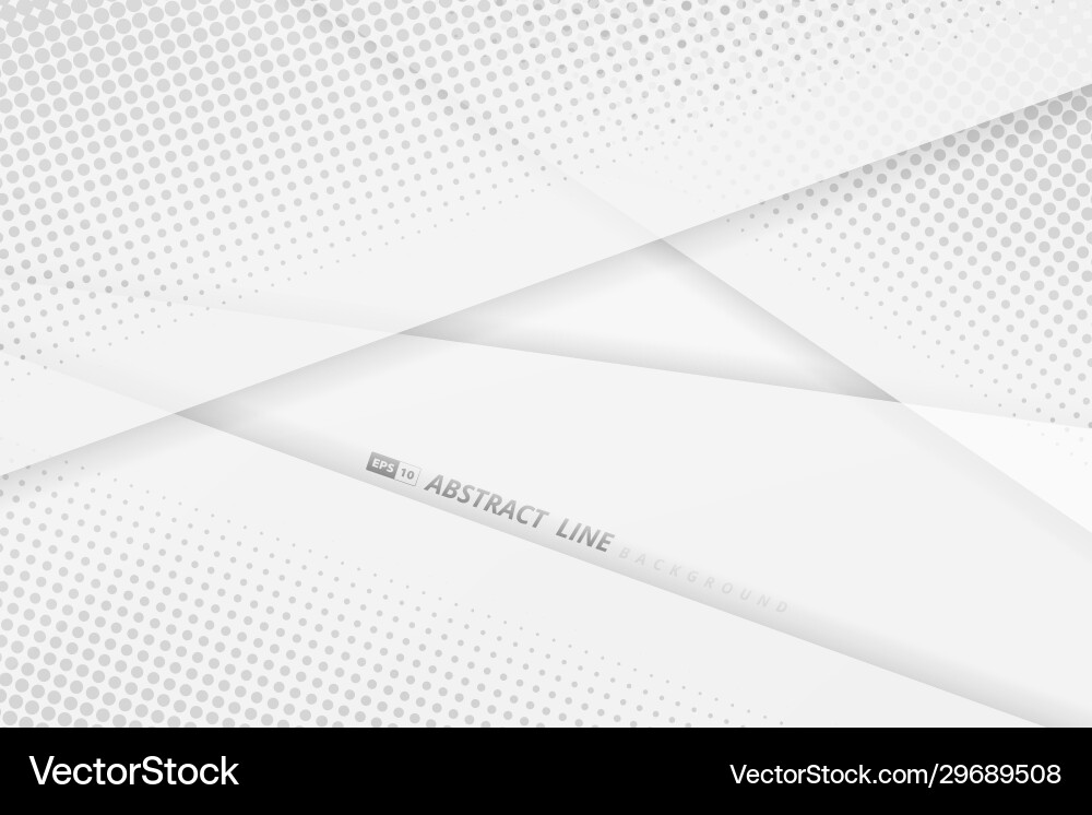 Abstract white tech overlap design with dot Abstract white tech overlap design with dot vector image
