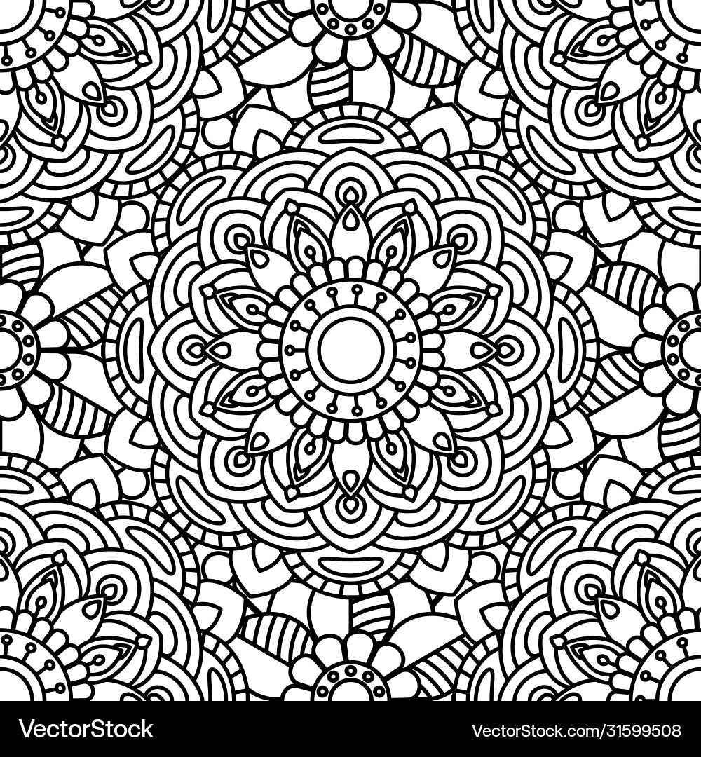 Ethnic Mandala Pattern Vector Image