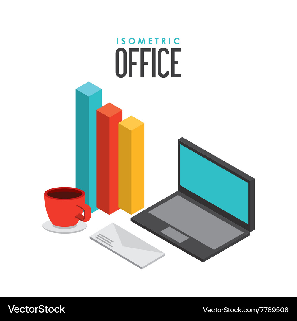 Isometrics objects design Vector Image
