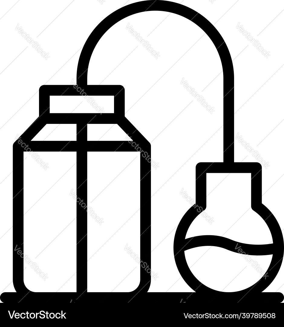 Lab experiment icon outline science Lab experiment icon outline science Vector Image