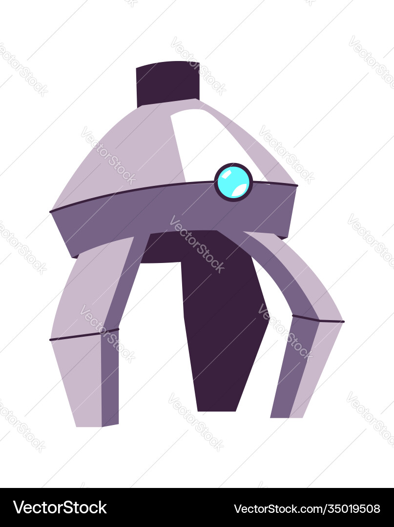 Metal arm for manipulation part a robot Metal arm for manipulation part a robot vector image