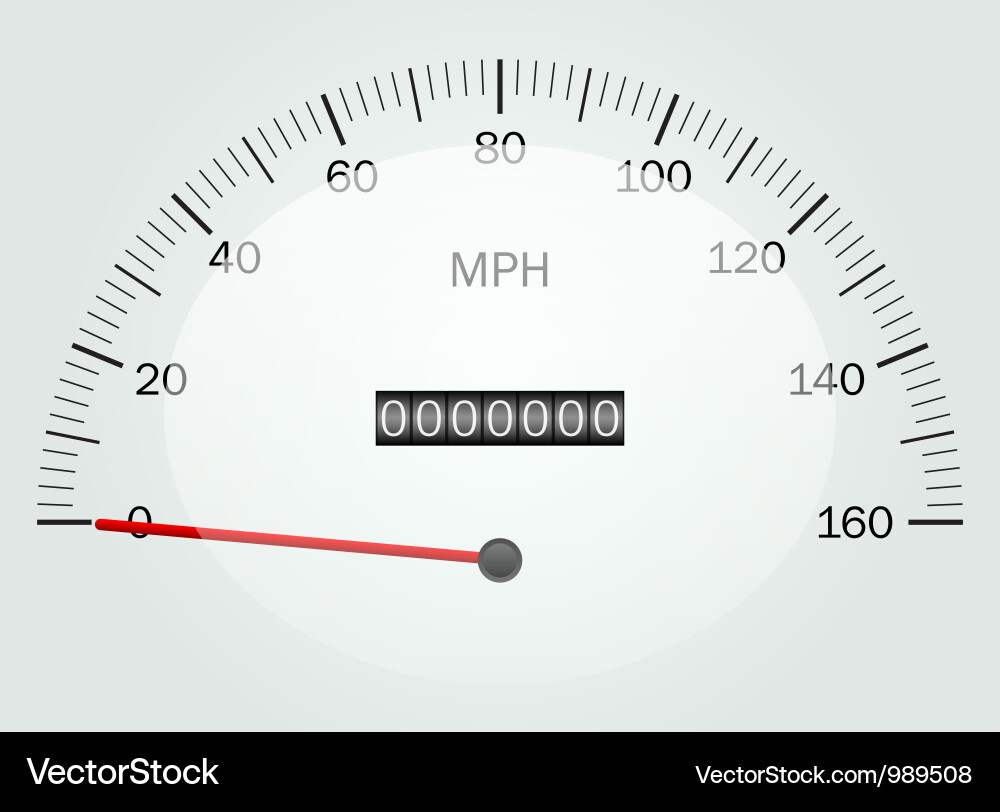 Speedometer Gauge Display vector image