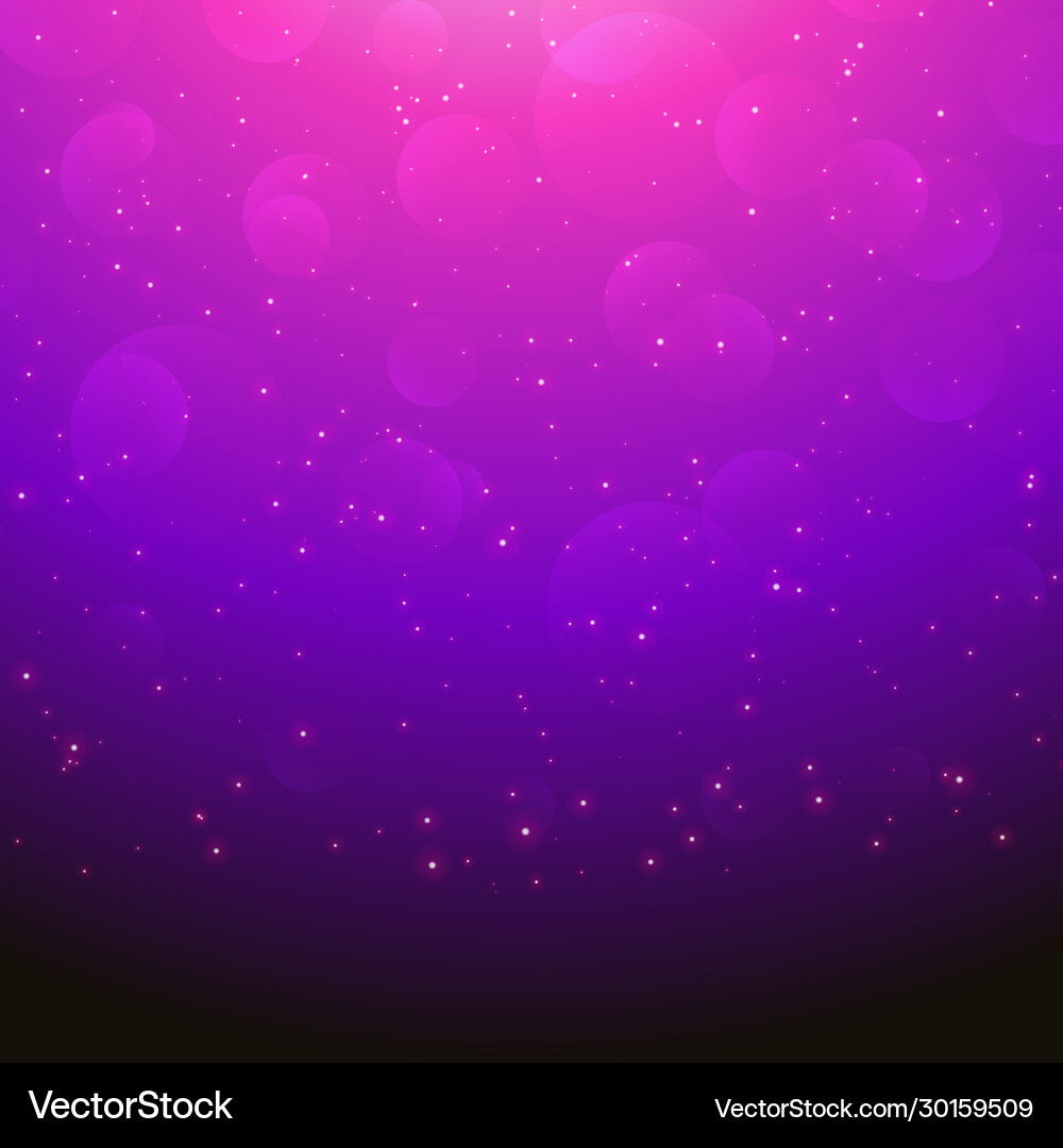Abstract pink purple background with magic bokeh Vector Image