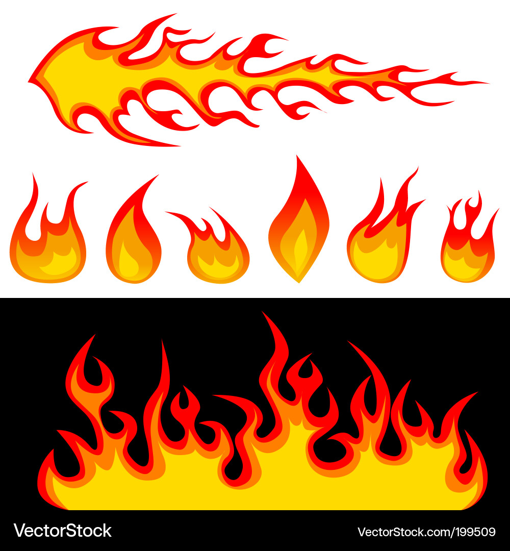 Fire graphic vector image