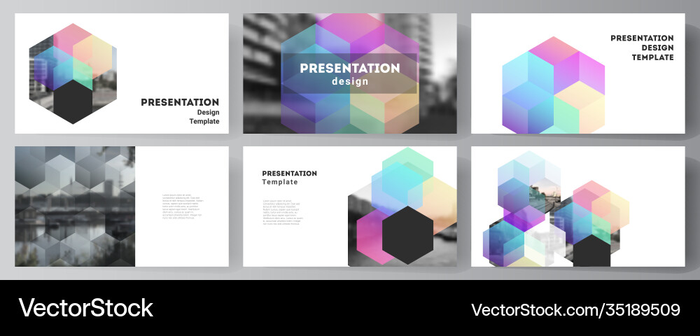 Modern Presentation Slides Layout vector image