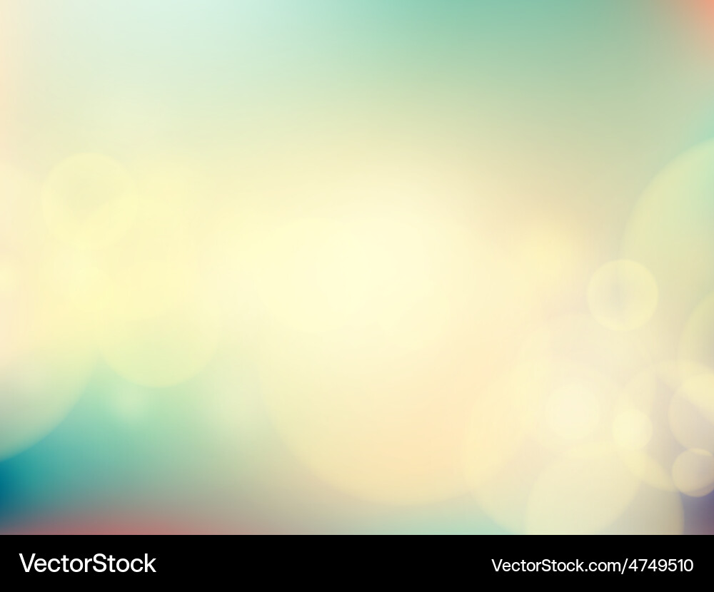 Bokeh Abstract Light Background Vector Image