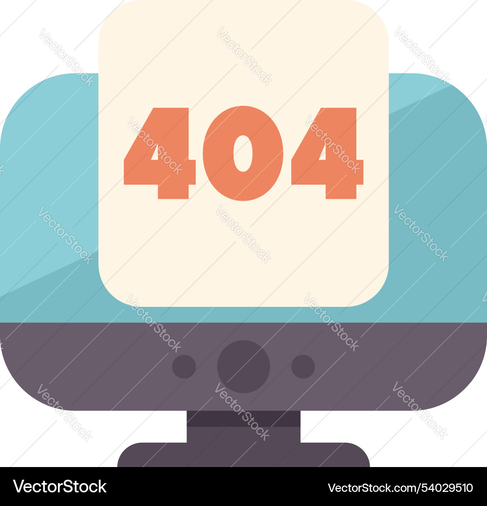 Desktop-Computer mit 404 Fehlermeldung Desktop-Computer mit 404 Fehlermeldung vektorbild