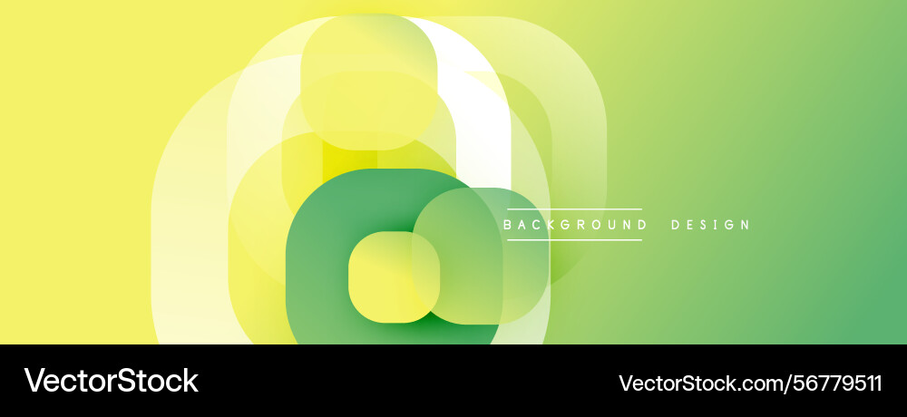 Abstract geometric design overlapping circles Vector Image