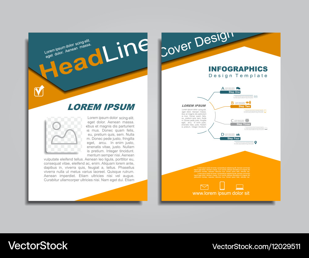 Design layout with place for your data vector image