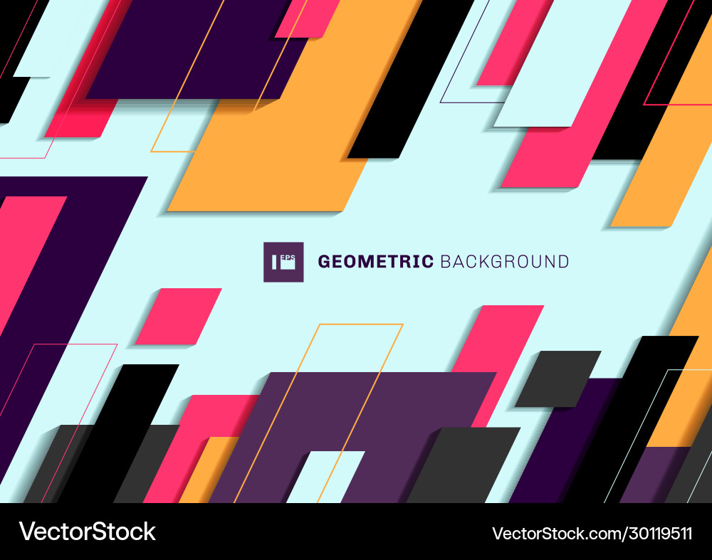 Dynamic Geometric Overlap vector image