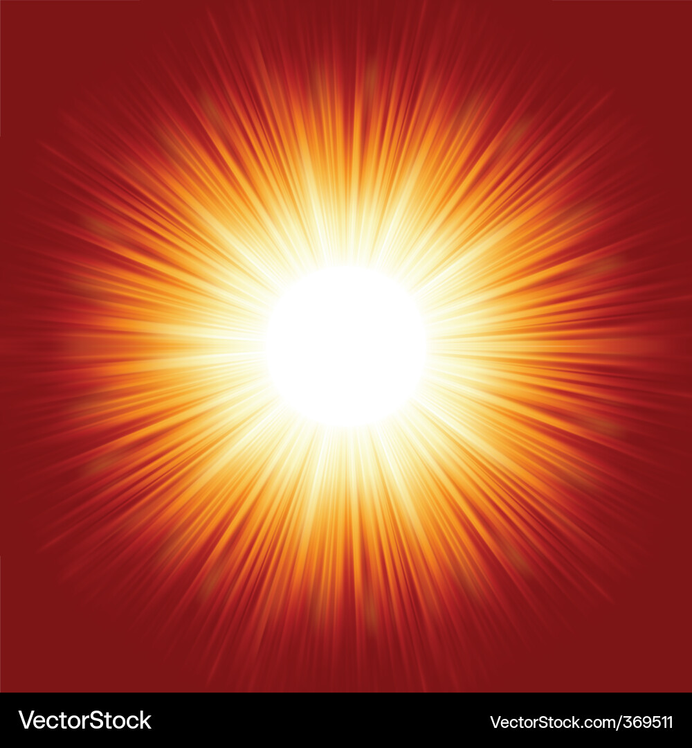Exploding Star Burst vector image