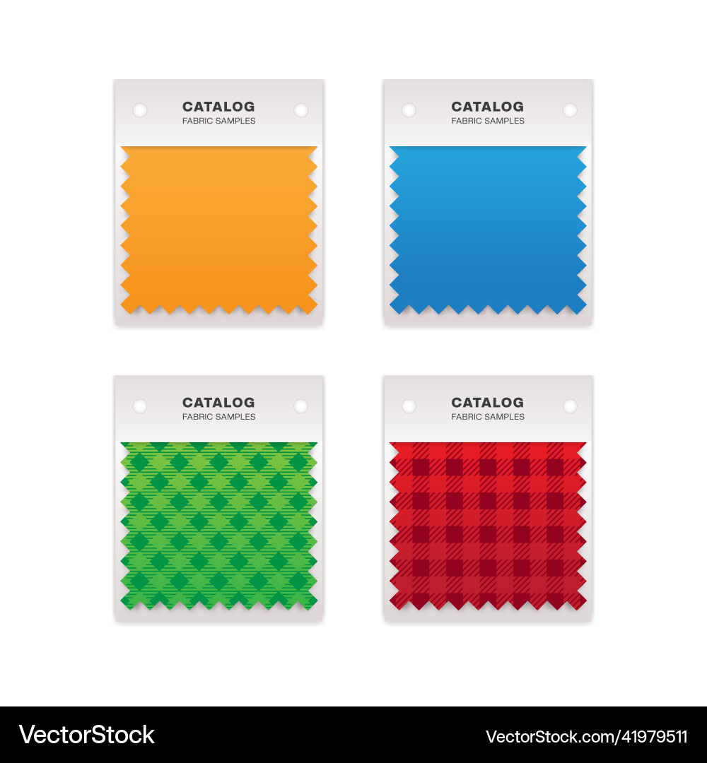 Fabric Swatch Collection Vector Image