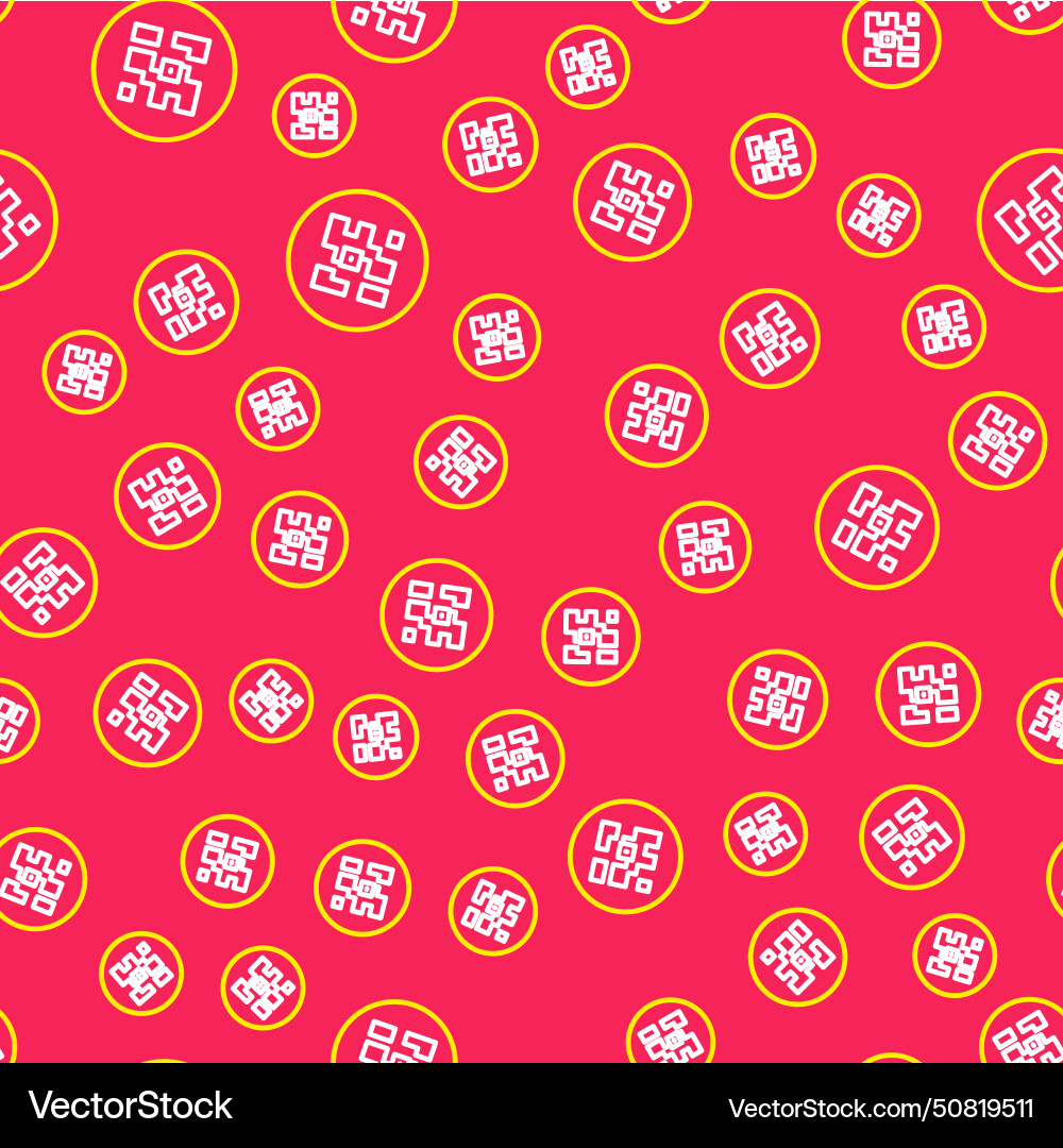 Line qr code sample for smartphone scanning icon Line qr code sample for smartphone scanning icon Vector Image