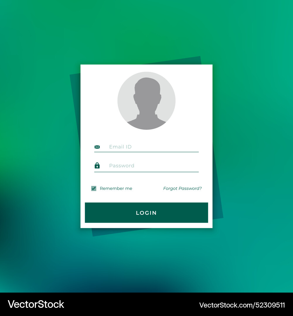 Registration login checkbox template with easy Vector Image