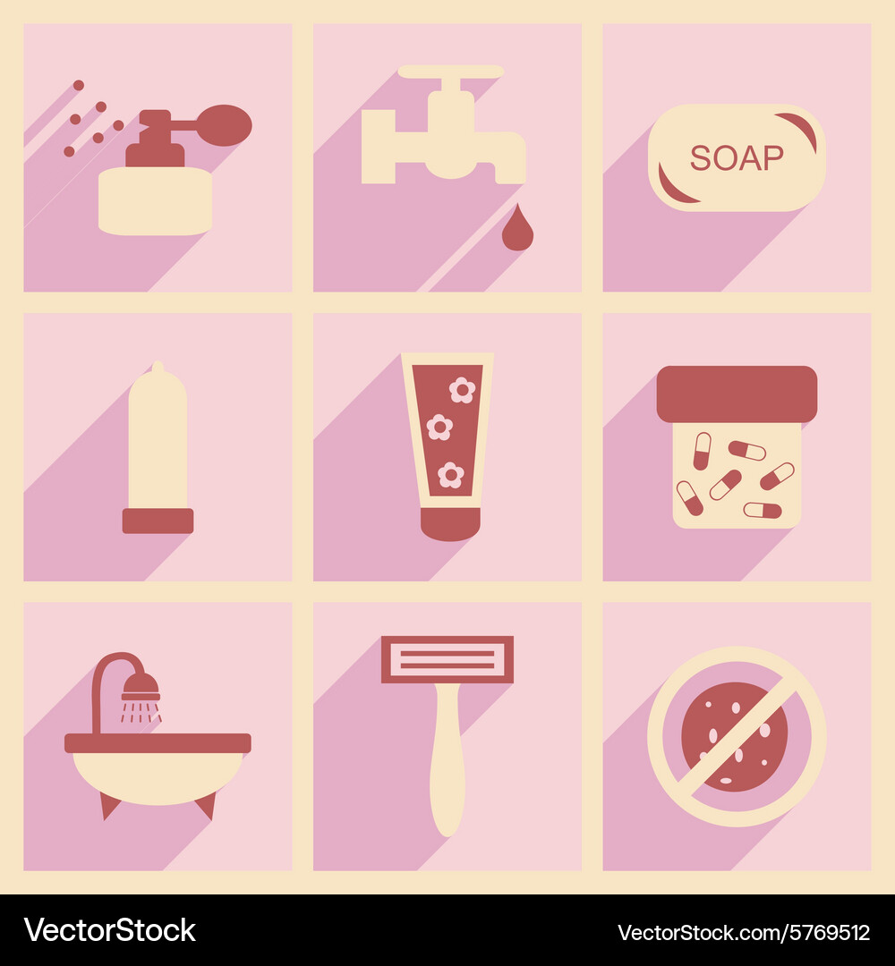 Flat with shadow concept and mobile application Vector Image