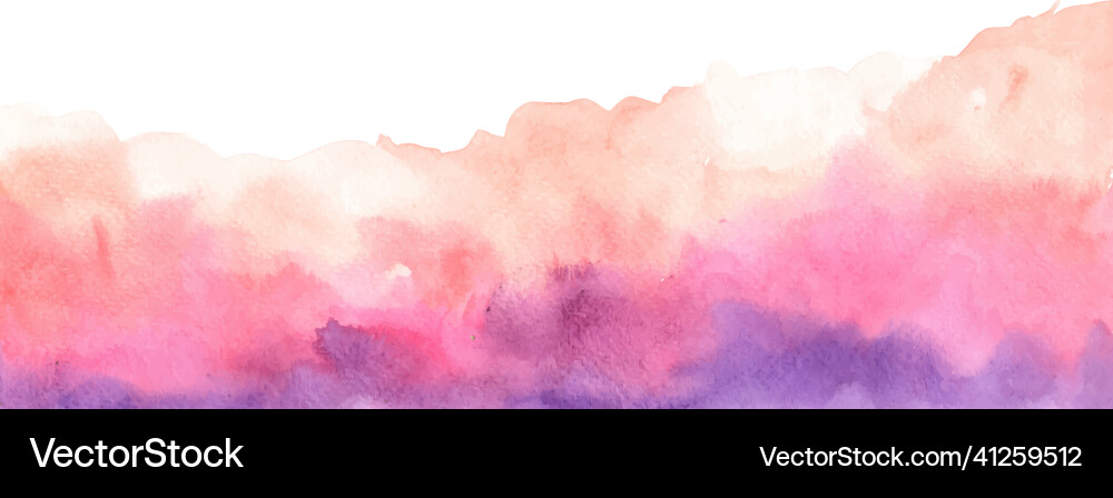 Romantic pink and purple watercolor background Romantic pink and purple watercolor background vector image