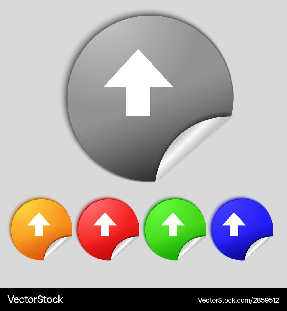 This side up sign icon fragile package symbol set Vector Image