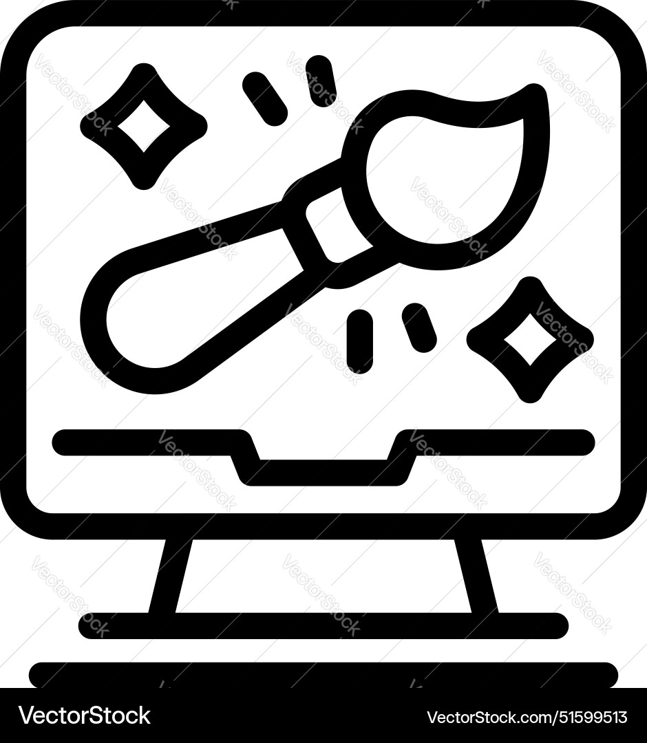 Computer graphic design software creating Computer graphic design software creating vector image