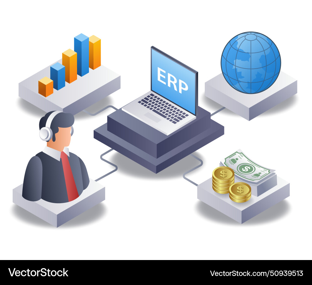 Enterprise development configuration management Enterprise development configuration management vector image