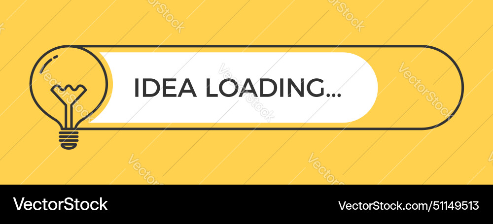 Idea loading concept vector image