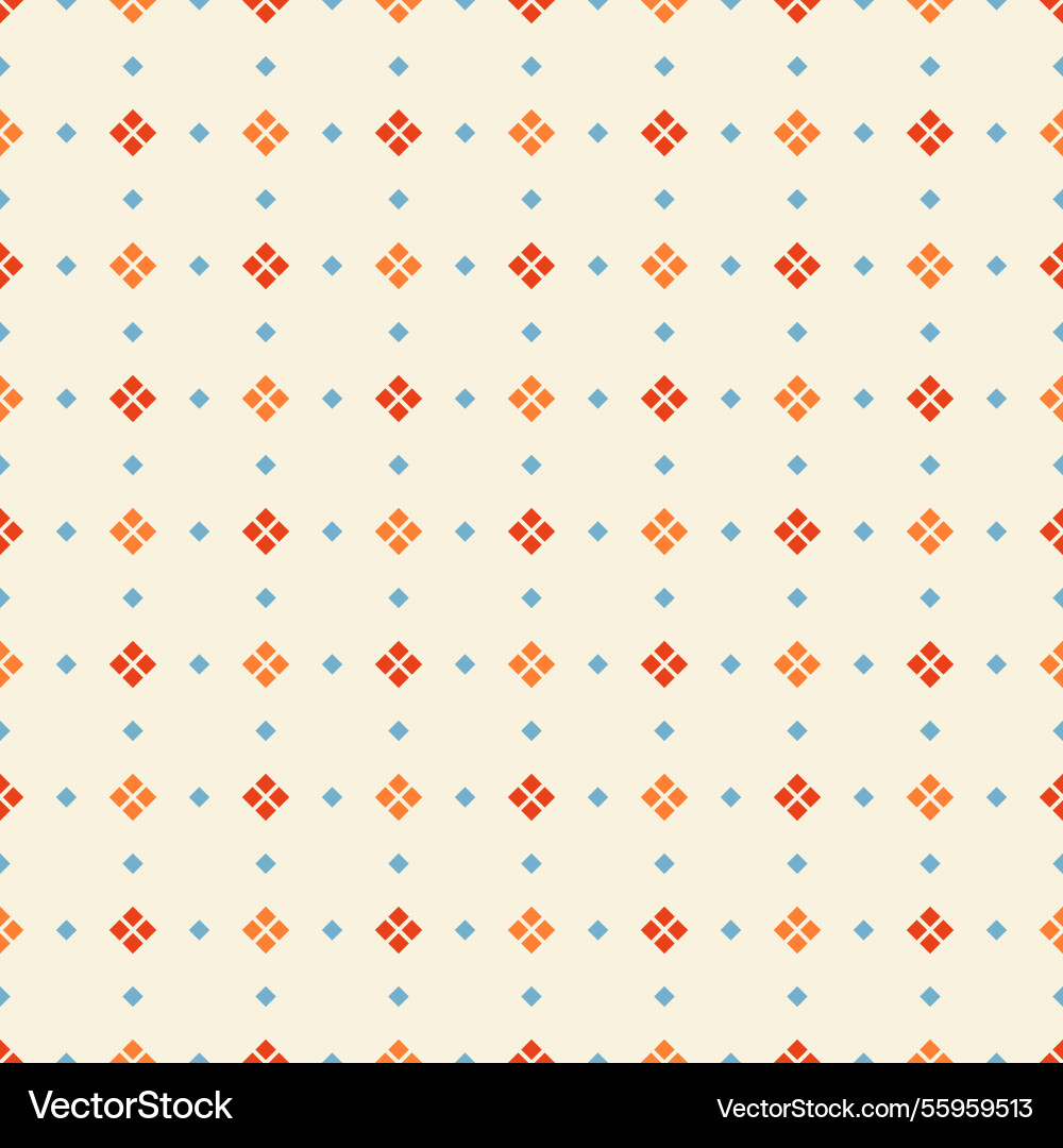 Seamless geometric pattern with colorful squares vector image