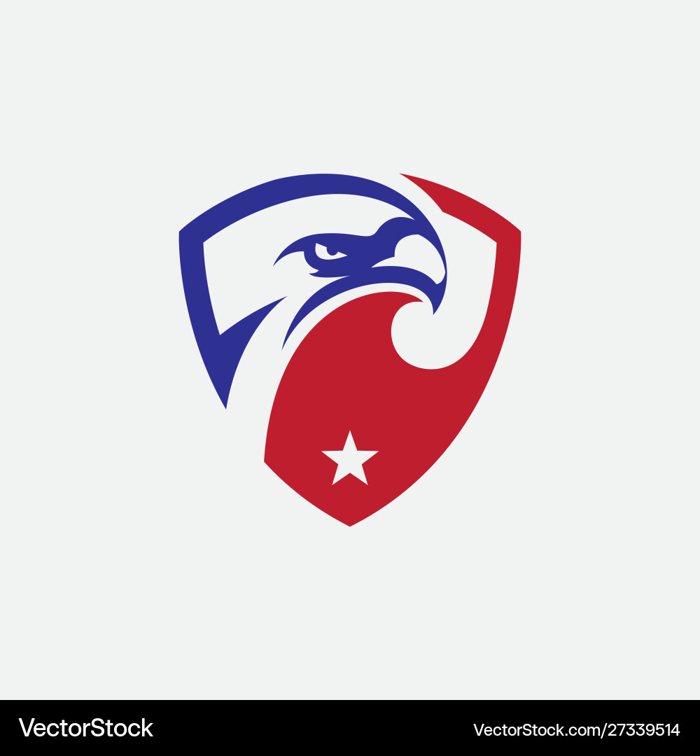 Eagle shield icon design Royalty Free Vector Image