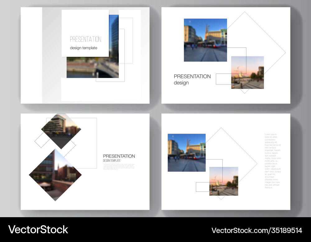 Layout presentation slides design Layout presentation slides design vector image