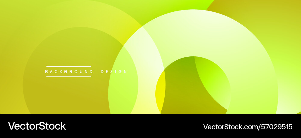 Abstract yellow design features overlapping Vector Image