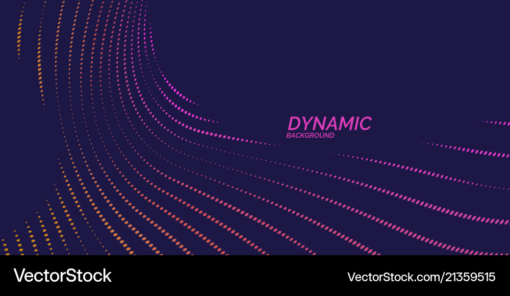Bright abstract background with a dynamic waves Vector Image