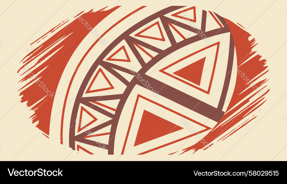 Energetic Abstract Circular Pattern vector image