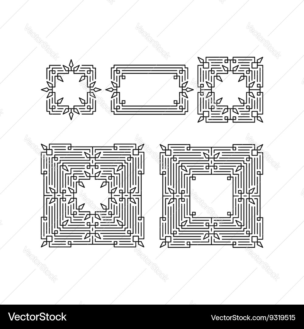 Retro frame with place for text Vector Image